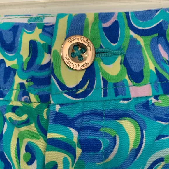 Lilly Pulitzer Callahan Shorts Lilly’s Lagoon size 00 - Picture 3 of 6